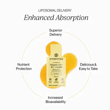 Liposomal Vitamin D3 + K2 + CoQ10 — 1 Month Supply thumbnail 3